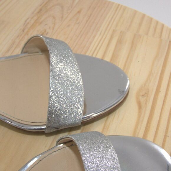 Betsey Johnson Silver Glitter Heels - Picture 7 of 10